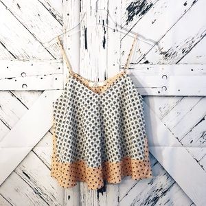Elodie trapeze spaghetti strap tank flowy peach xs